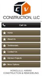 Mobile Screenshot of cvconstructionhawaii.com