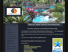 Tablet Screenshot of cvconstructionhawaii.com